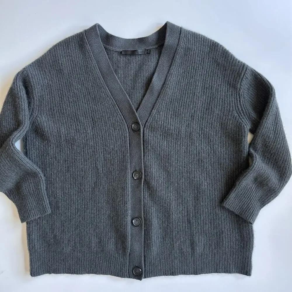 Jenni Kayne Chasmere Cocoon Cardigan Women’s Size XS Oversized Carbon Gray - Picture 5 of 11